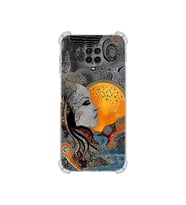PrintiFy Xiaomi Redmi Note9s ile Uyumlu Simya Serisi Mozaik Tanrıça Tasarımlı Uv Baskılı Köşe Korumalı Antişok Kılıf