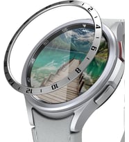 Galaxy Watch 6 47mm için Çerçeve Darbeye DayanıklıÇizilme Karşıtı Çerçeve Samsung Galaxy Watch 6 47mm Uyumlu Çerçeve (Gümüş)