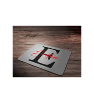 KİŞİYE ÖZEL E HARF BASKILI MOUSE PAD