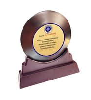 Ahşap Kaideli Tabak Plaket (İki Parça )