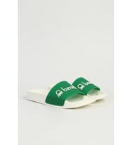 Benetton BN-1442 Anatomik Taban Unisex Terlik Beyaz Yeşil 36-40 (Beyaz - Yeşil)