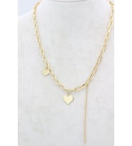 STİL İNCİSİ/XUPING JEWELRY ZİNCİR KALP MODEL KOLYE (Altın)