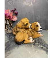 Sevimli Köpekler Polyester Dekoratif Obje & Biblo