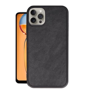 Newface Apple iPhone 14 Pro Kılıf Aras Deri Kapak - Siyah