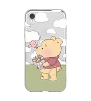Iphone XR Uyumlu Winnie The Pooh Tasarımlı Şeffaf Telefon Kılıfı