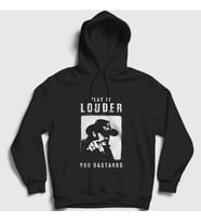 Presmono Unisex Siyah Louder Motörhead Lemmy Kilmister Kapüşonlu Sweatshirt 36237tt