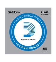Daddario Pl019 Elektro Ve Akustik Tek Tel, G-(Sol), Yüksek Karbonlu Çelik