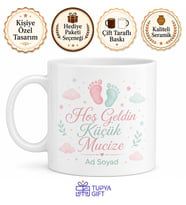 Baby Shower Hediyesi Kupa Bardak Bebek Kutlama Özel Tasarım Hediye