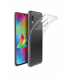 Samsung M20 Şeffaf Tıpalı Kamera Korumalı Lüx Silikon Kılıf