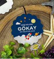 7cm Özel Baskılı Magnet Uv Baskılı - Uzaya Yolculuk