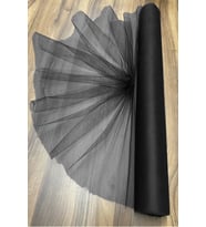 Bohça Süsleme Tülü, Nişan Bohça Süsü, Kapı Süsü Tülü, Doğum Günü Tülü 100x300cm, Siyah Tül Süsleme
