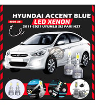 Hyundai Accent Blue 2011-2021 Sis Farı Uyumlu Şimşek Etkili Led Xenon Performance Series H27