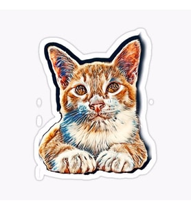 Araba Leptop için Kedi Oto Sticker Yapıştırması Etiket  17CM z1