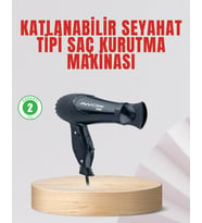Seyahat Tipi Saç Kurutma Makinesi Katlanabilir Hafif Yapı