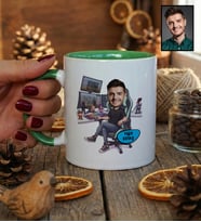Kişiye Özel Karikatürlü Gamer Arkadaşa Hediye Kupa Bardak Doğum Günü Hediyesi