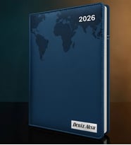 BK Gift Kişiye Özel İsimli Termo Sert Kapak 2026 Lacivert Ajanda -16, Öğretmenler Günü Hediyesi, Yeni İş Hediyesi