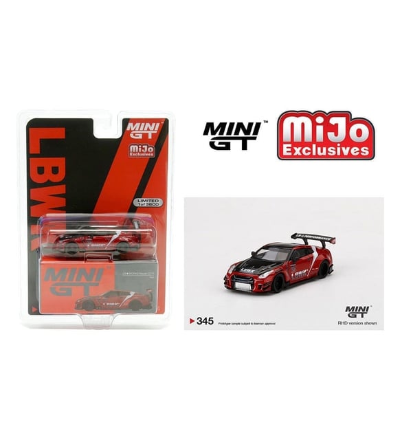 Mini GT 345 LB*Works Nissan GT-R / Red