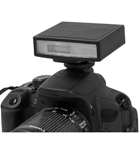 Universal Mini Kamera Flaş Fotoğraf Işığı – Hot Shoe Dome Flaş, Şarj Edilebilir 1200mAh Pil ile Fotoğrafçılık Aydınlatması QU-12