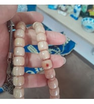 Dinlenmiş Hamur Katalin Tespih (Pudra-Ekru)