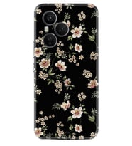 Honor 400 Pro Kılıf Boutique Baskılı Resimli Siyah Fon Çiçek Pcode -045