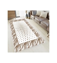 Rovigo Home Dijital Baskı Yıkanabilir Kaymaz Taban Salon Halısı RVG0647 (Kahverengi)