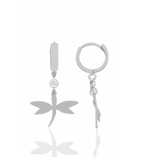 Söğütlü Silver Gümüş rodyumlu zirkon taşlı yusufçuk küpe