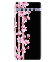 Tcl 10 Plus Kılıf Excode Desenli Silikon Kılıf Excode Pink Flowers 3 1393