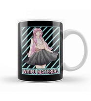 Waifu Material Anime Girl Japanese Cute Senpai Pun Kupa Bardak Porselen