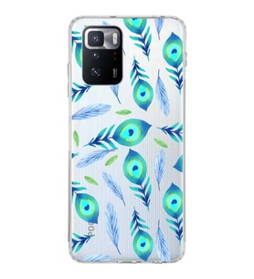 PrintiFy Xiaomi Poco X3 GT ile Uyumlu 1mm Slim Fit Nazar Boncuğu 3 Baskılı Şeffaf  Kılıf