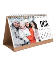 Kişiye Özel Fotoğraflı Takvim 2027 Masa Takvimi Kraft