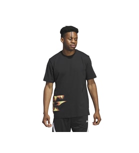 adidas Trae Fndn Tee Erkek Basketbol Tişörtü IW7847 Siyah