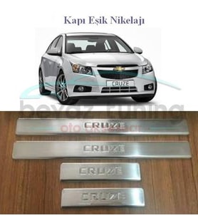 Chevrolet Cruze Kapı Eşiği Kromu Nikelajı
