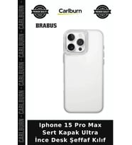 Iphone 15 Pro Max Sert Kapak Ultra İnce Desk Şeffaf Kılıf Telefon Zırhı Mobil Koruma Cep Aksesuarı