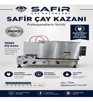 3 DEMLİKLİ TAM OTOMATİK İNOKS ÇAY KAZANI SADECE ELEKTRİKLİ PLEYTLİ INOX ÇAY OCAĞI KAZANI ÇAY SEMAVERİ