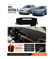 OPEL VECTRA C (2002-2008) Uyumlu Torpido Örtüsü Torpido Kılıfı - Siyah Bej