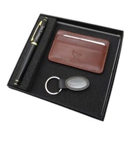 Signator D383 İsme Özel Set - Deri Kartlık + Anahtarlık  + Kalem Seti  İsme Özel Hediyelik Set (Karışık)