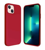 Apple iPhone 13 6.1'' İçi Kadife Silikon Kılıf Kırmızı