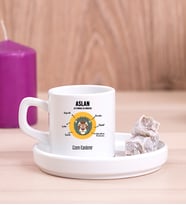 Kişiye Özel Aslan Burcuna Hediye Concept Türk Kahvesi Fincanı