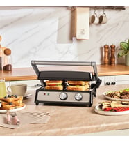 Emsan Press 4 Dilim Kapasiteli Izgara ve Tost Makinesi Inox 2000W