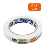 Kraf Çift Taraflı Bant 15mm x 25m 2515G