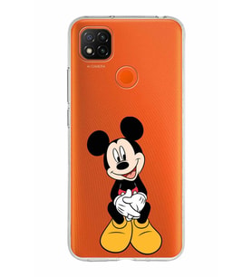 Xiaomi Redmi 9C Uyumlu Kapak Mickey Mouse Tasarımlı Şeffaf Silikon Kılıf