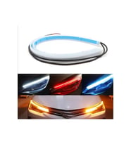 Beyaz Audi Stil Kayar Sinyal Selamlamalı Açılış Animasyonlu Far Kaşı