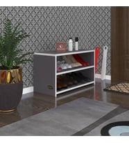 Kenzlife ayakkabılık goya gri 040*70*30 arkalıksız ayakkabı ofis dolabı