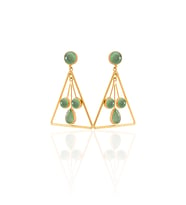 Kadir Jewellery 22 Ayar Altın Kaplama Kadın Sallantılı Küpe -El İşçiliği Ve Hipoalerjenik Küpe