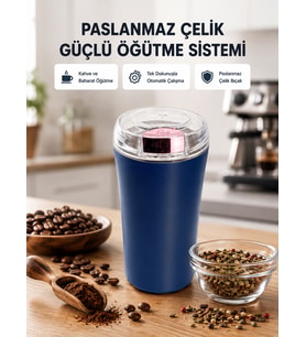 Paslanmaz Çelik Kahve ve Baharat Öğütücü – Otomatik Mekanizma