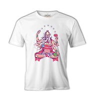 Masa Tenisi - Yoga Ping Pong Beyaz Erkek Tshirt