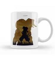 Usopp One Piece in Silhouette Kupa Bardak Porselen