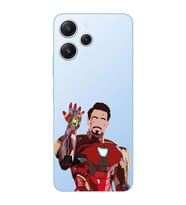 Xiaomi REDMI 12 Uyumlu Iron Man Desenli Şeffaf Telefon Kılıfı