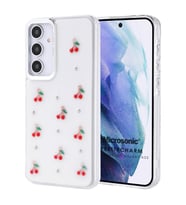 Microsonic Samsung Galaxy A54 Kılıf PrettyCharm Cherry (Kırmızı)