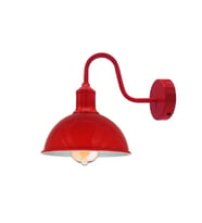 RİOLİGHT VİNTAGE,RUSTİK,RETRO KIRMIZI-BORDO METAL OTEL,CAFE,ODAKLAR İÇİN DUVAR APLİK ŞAPKA ÇAPI:23CM